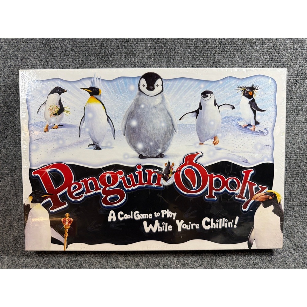 Late for the Sky Penguin-Opoly Board Game New Factory Sealed Monopoly Penguin
